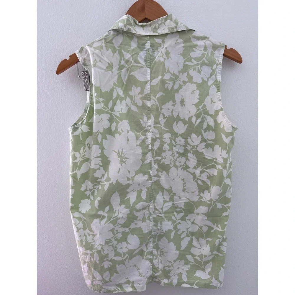 The Tropical Lifestyle Women's Sleeveless Shirt Size Med 100% Pure Cotton Tank - Picture 4 of 4